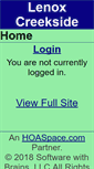 Mobile Screenshot of lenoxcreekside.hoaspace.com