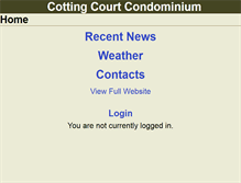 Tablet Screenshot of cottingcourt.hoaspace.com
