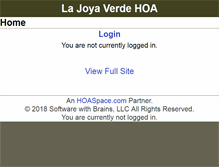 Tablet Screenshot of ljv.hoaspace.com