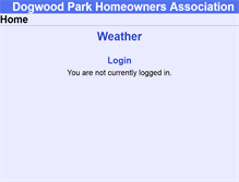 Tablet Screenshot of dogwoodhoa.hoaspace.com