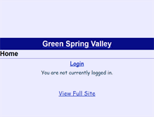 Tablet Screenshot of greenspringvalley.hoaspace.com