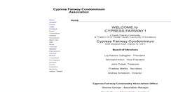 Desktop Screenshot of cypressfairwayhoa.hoaspace.com