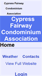 Mobile Screenshot of cypressfairwayhoa.hoaspace.com