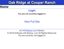 Tablet Screenshot of orcr.hoaspace.com