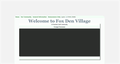 Desktop Screenshot of foxdenvillage.hoaspace.com