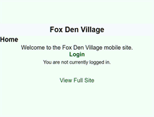 Tablet Screenshot of foxdenvillage.hoaspace.com