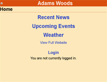 Tablet Screenshot of adamswoods.hoaspace.com