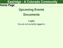 Tablet Screenshot of eastridgeco.hoaspace.com