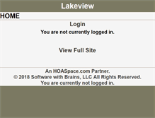 Tablet Screenshot of lakeview.hoaspace.com