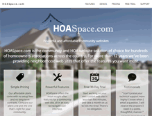 Tablet Screenshot of hoaspace.com